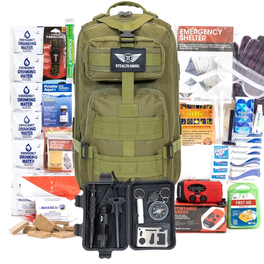 1 Person Emergency Kit / Survival Bag (72 Hours) Stealth Angel Survival