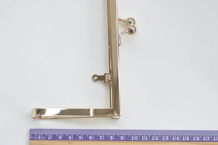 17.5cm x 8.5cm ( 7" x 3") Gold Purse Frame Clutch Purse Frame Bag Hanger