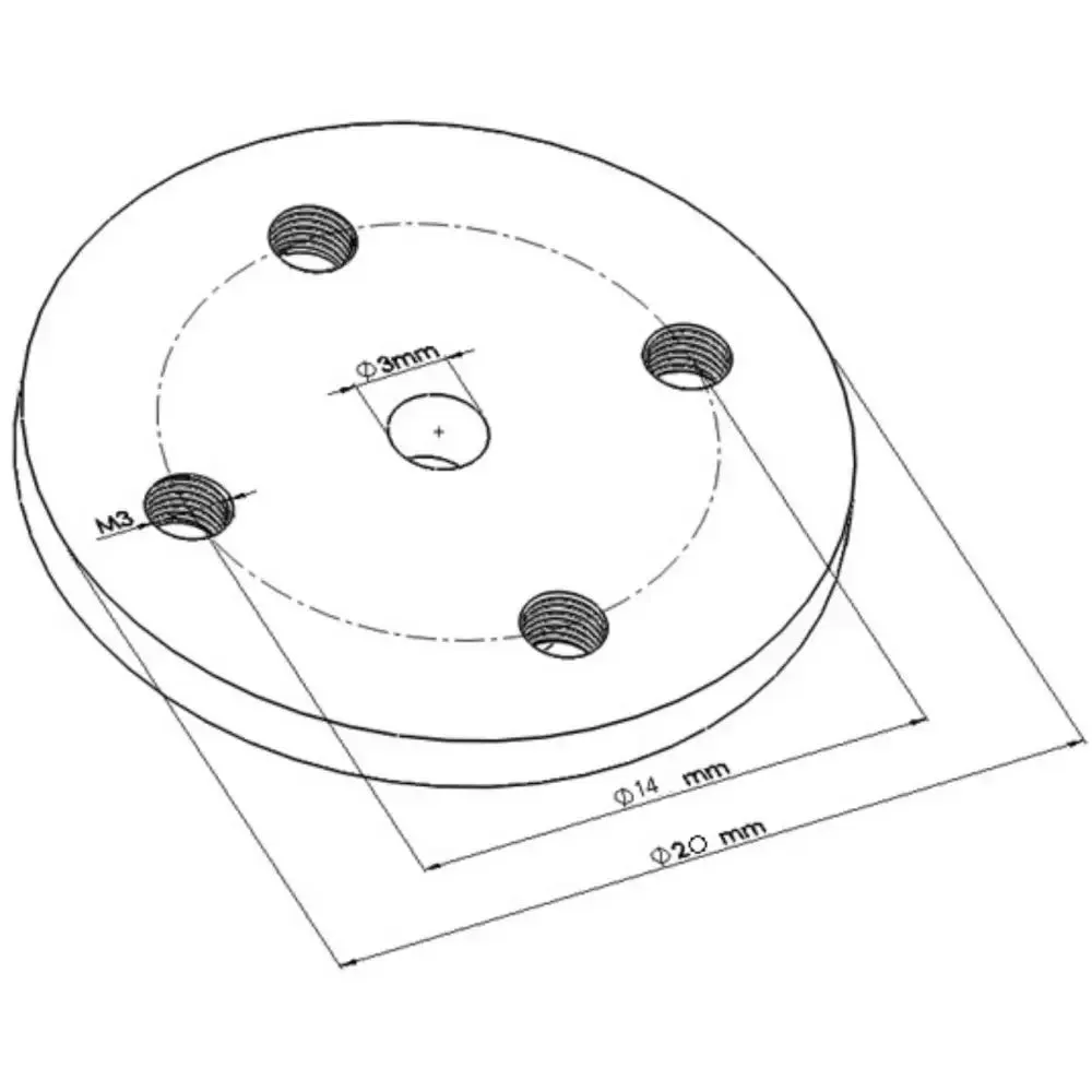 17mm メタルサーボ ハブホーン（Hitec）