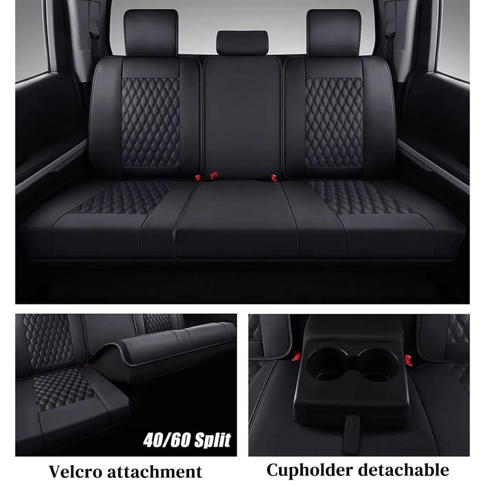 2014-2021 Toyota Tundra Crew Cab Coverado Custom Fit Car Seat Covers Waterproof Auto Seat Protectors