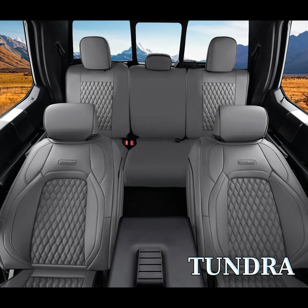 2014-2021 Toyota Tundra Crew Cab Coverado Custom Fit Car Seat Covers Waterproof Auto Seat Protectors