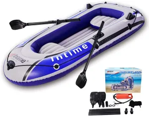 4 Person Inflatable Boat Canoe - 9FT Raft Inflatable Kayak