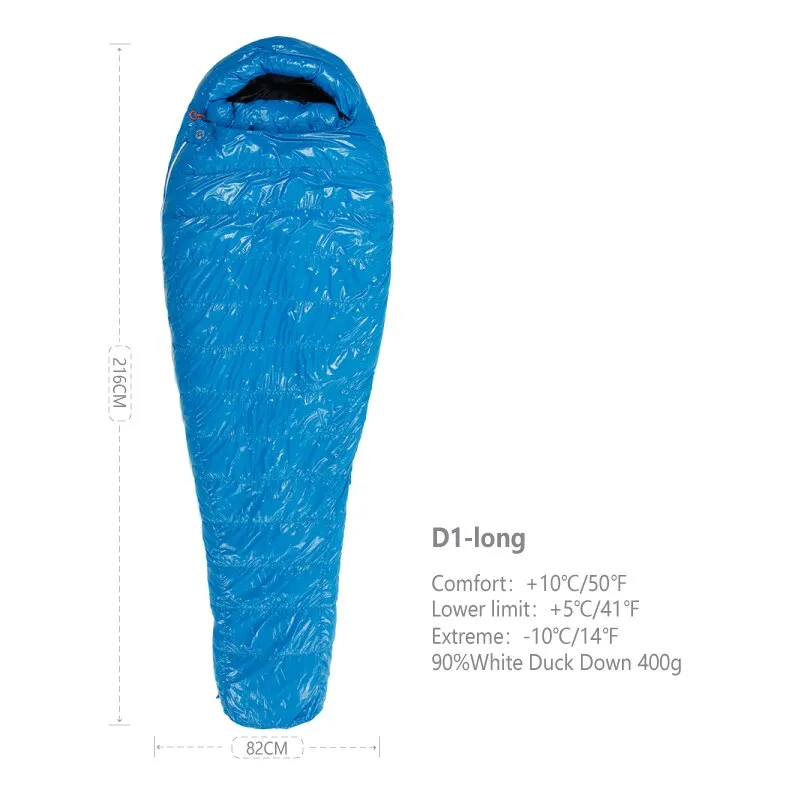 AEGISMAX D1 5 Degree 650FP Duck Down Sleeping Bag Ultralight Outdoor Camping Hiking Sleeping Bag