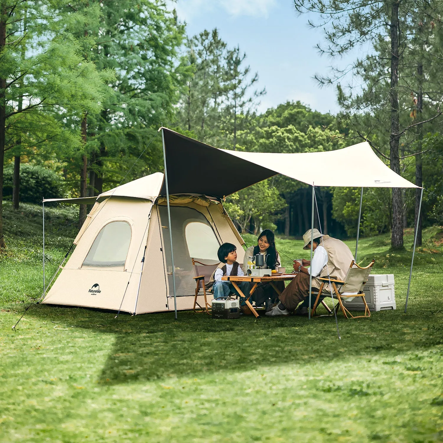 Ango Pop-Up Camping Tent With Awning