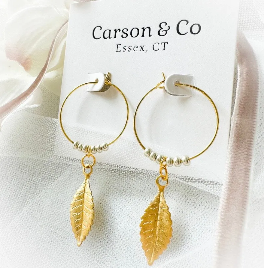 Autumn Whispers Earrings – Large Hoop by Carson & Co.