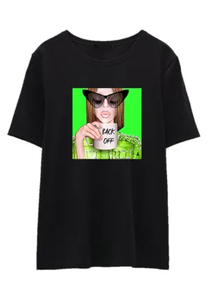 #BackOff - Green Black T-Shirt