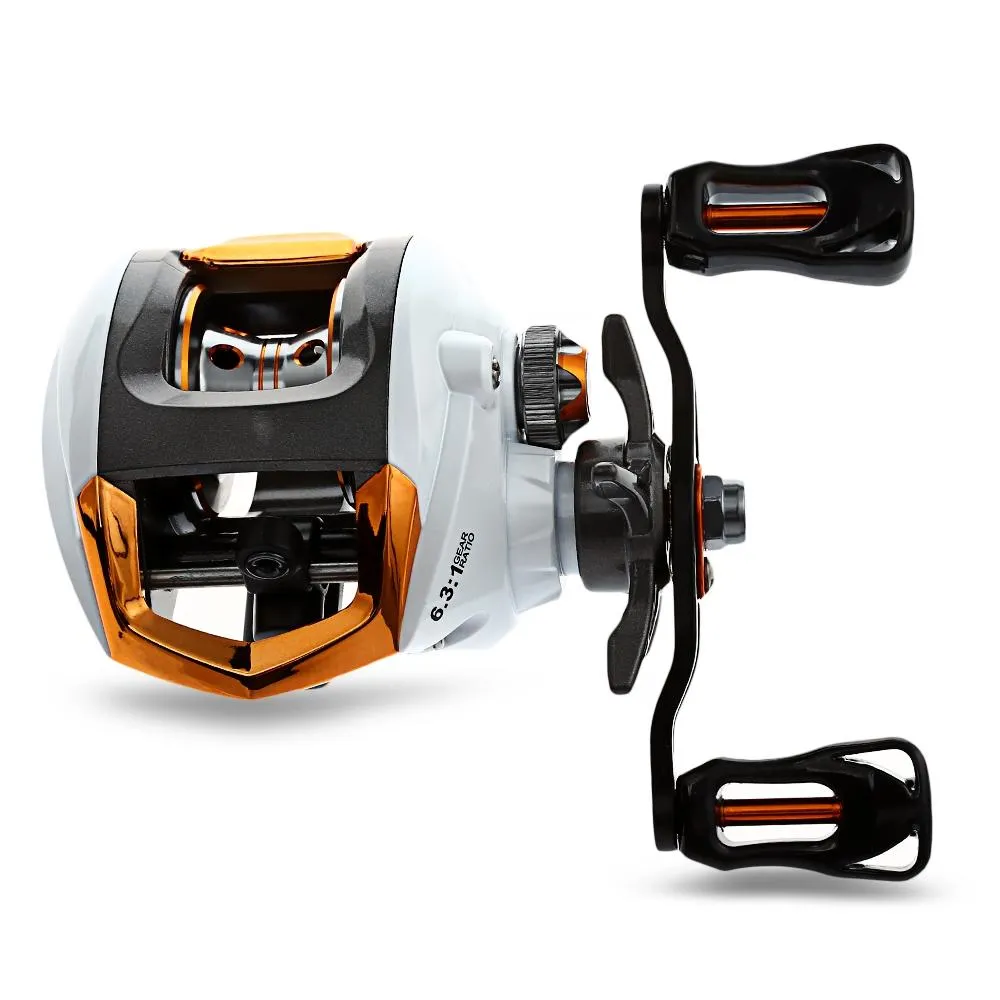 Baitcasting Reel 12   1 Gear Ratio 6.3:1 Metal Handle &  Carry Bag