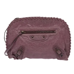 Balenciaga City Purple Leather Bag