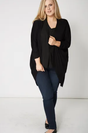 Batwing Style Black Cardigan