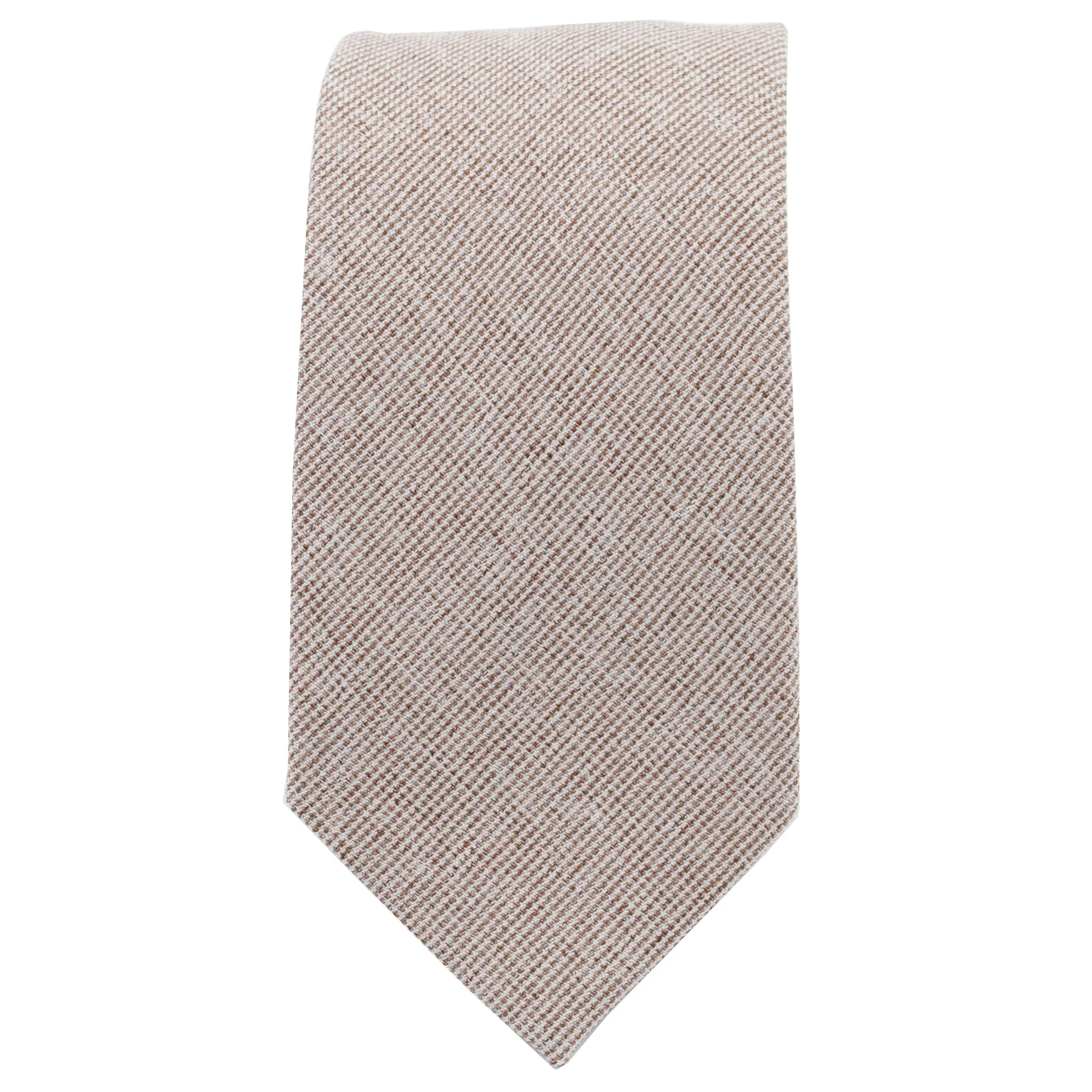 Beige Textured Tie