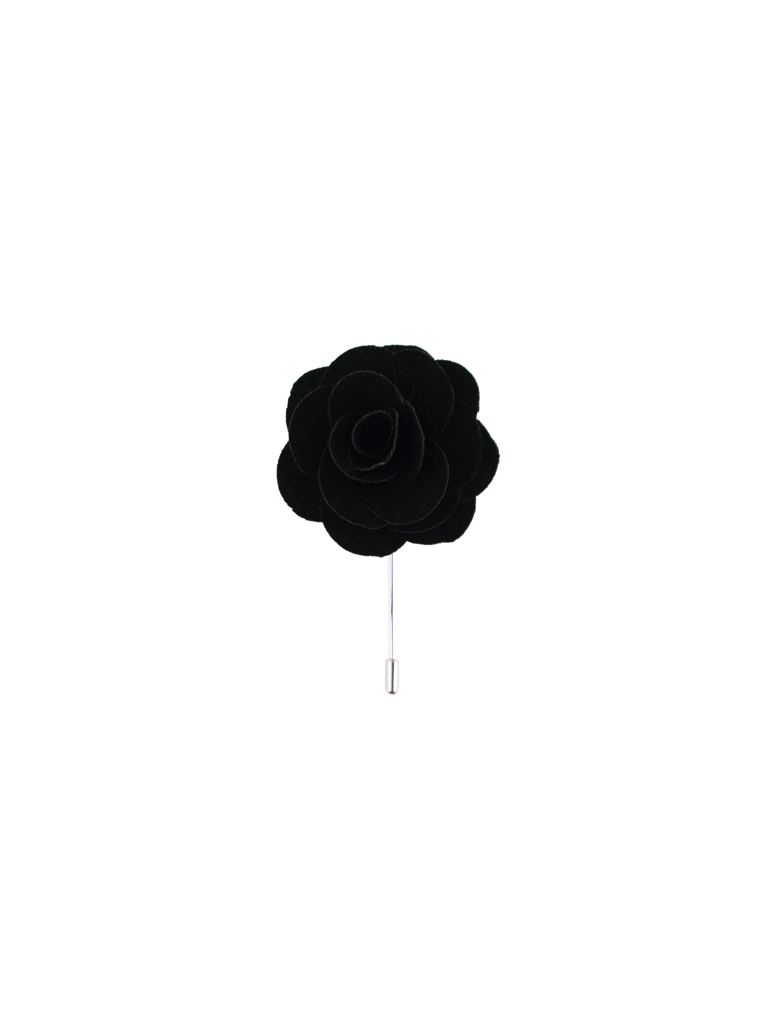 Black Textured Lapel Pin