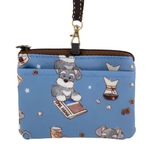 Blue Sunrise Schnauzers Card & Coin Purse