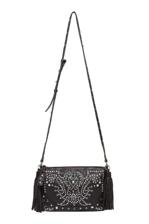 BOHEMIAN LEATHER BAG BLACK