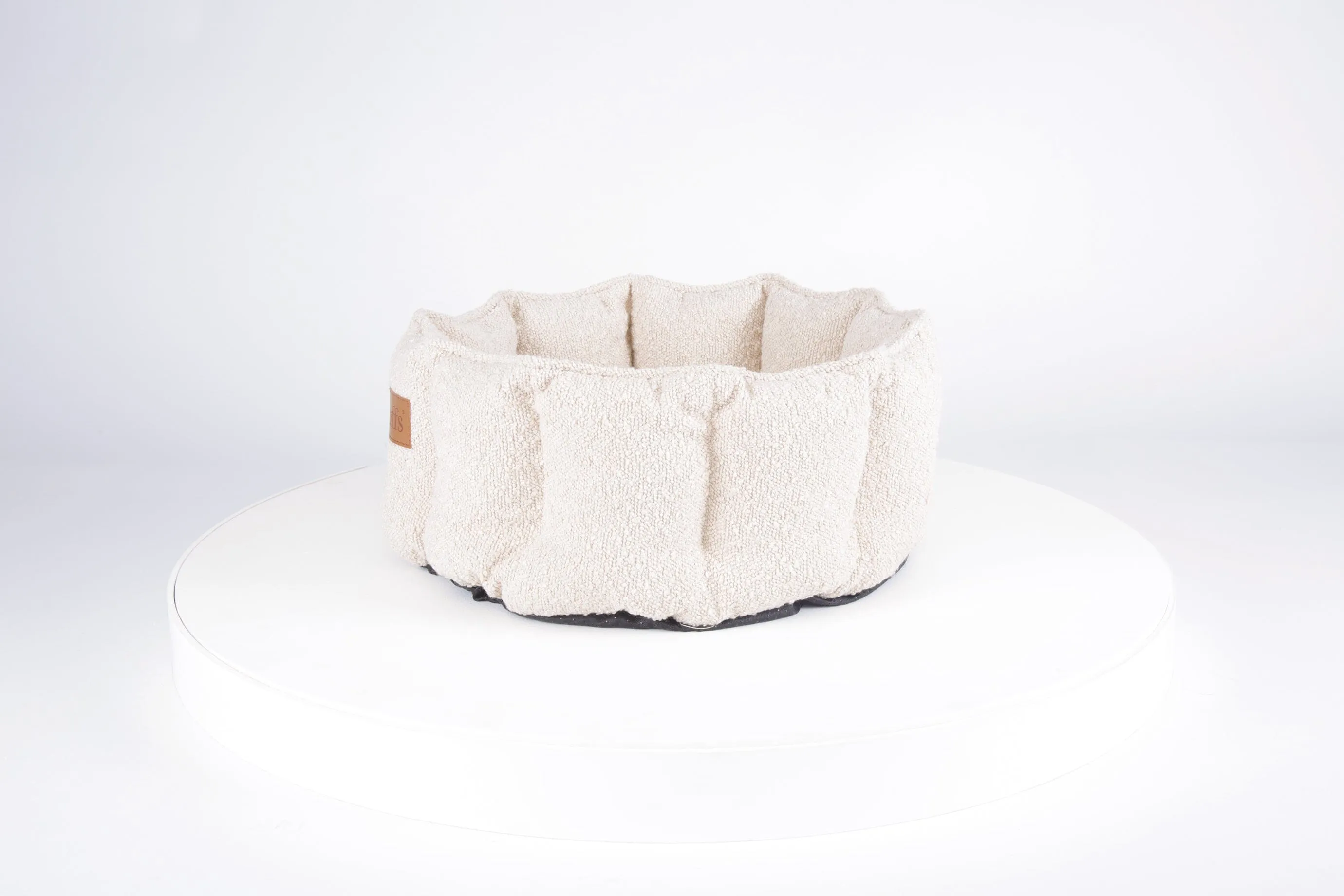 Boucle Cat Bed - Ivory