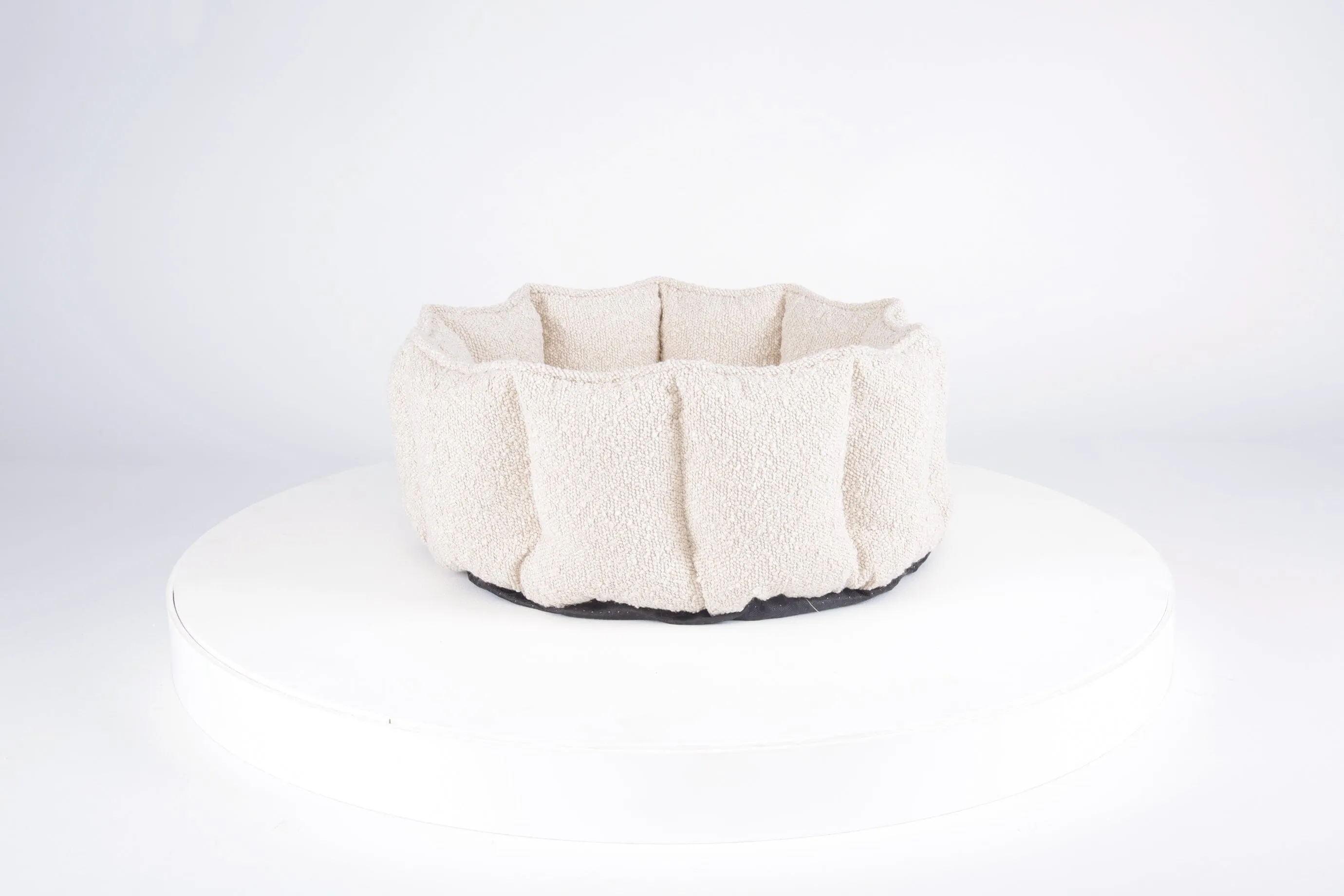 Boucle Cat Bed - Ivory