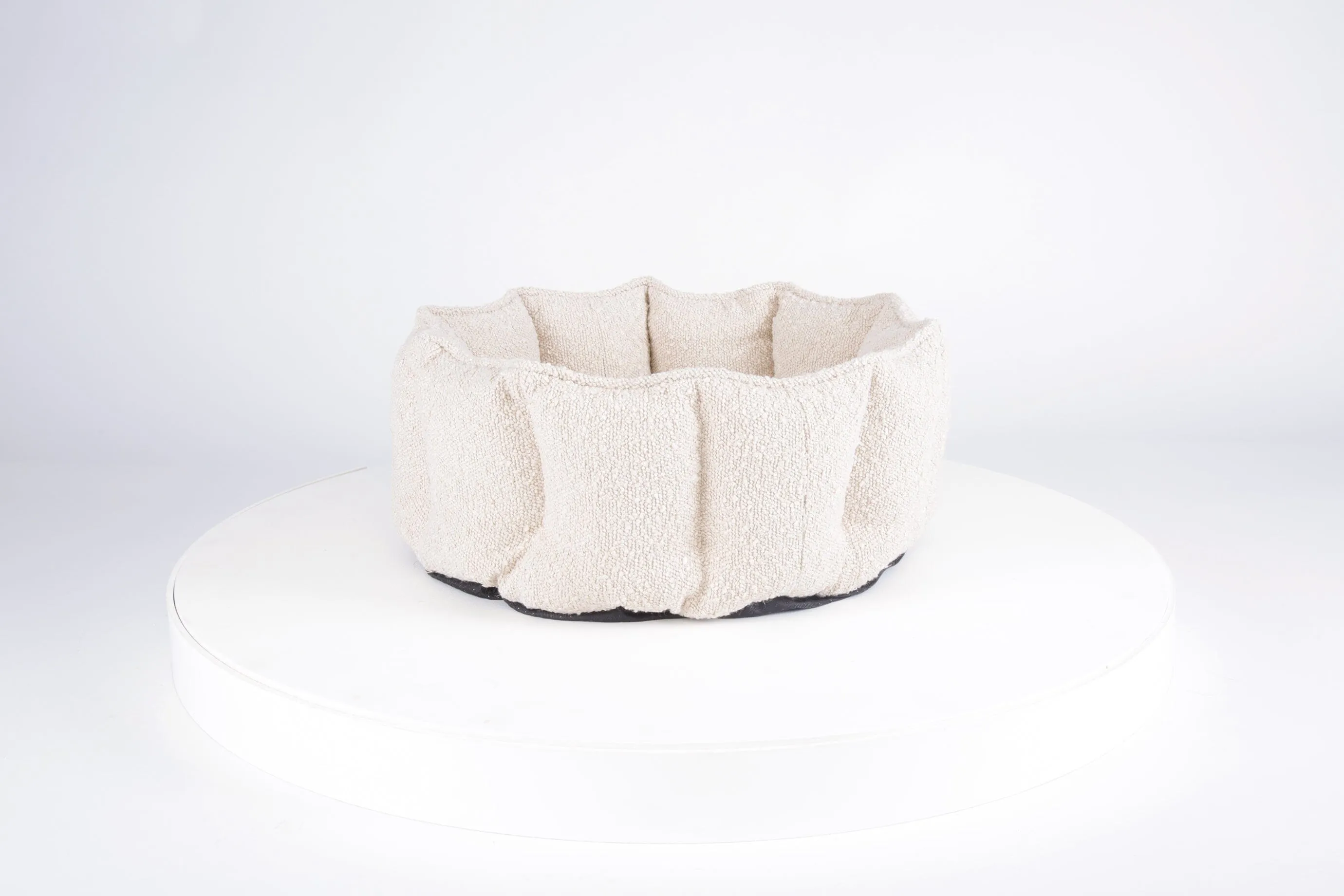 Boucle Cat Bed - Ivory