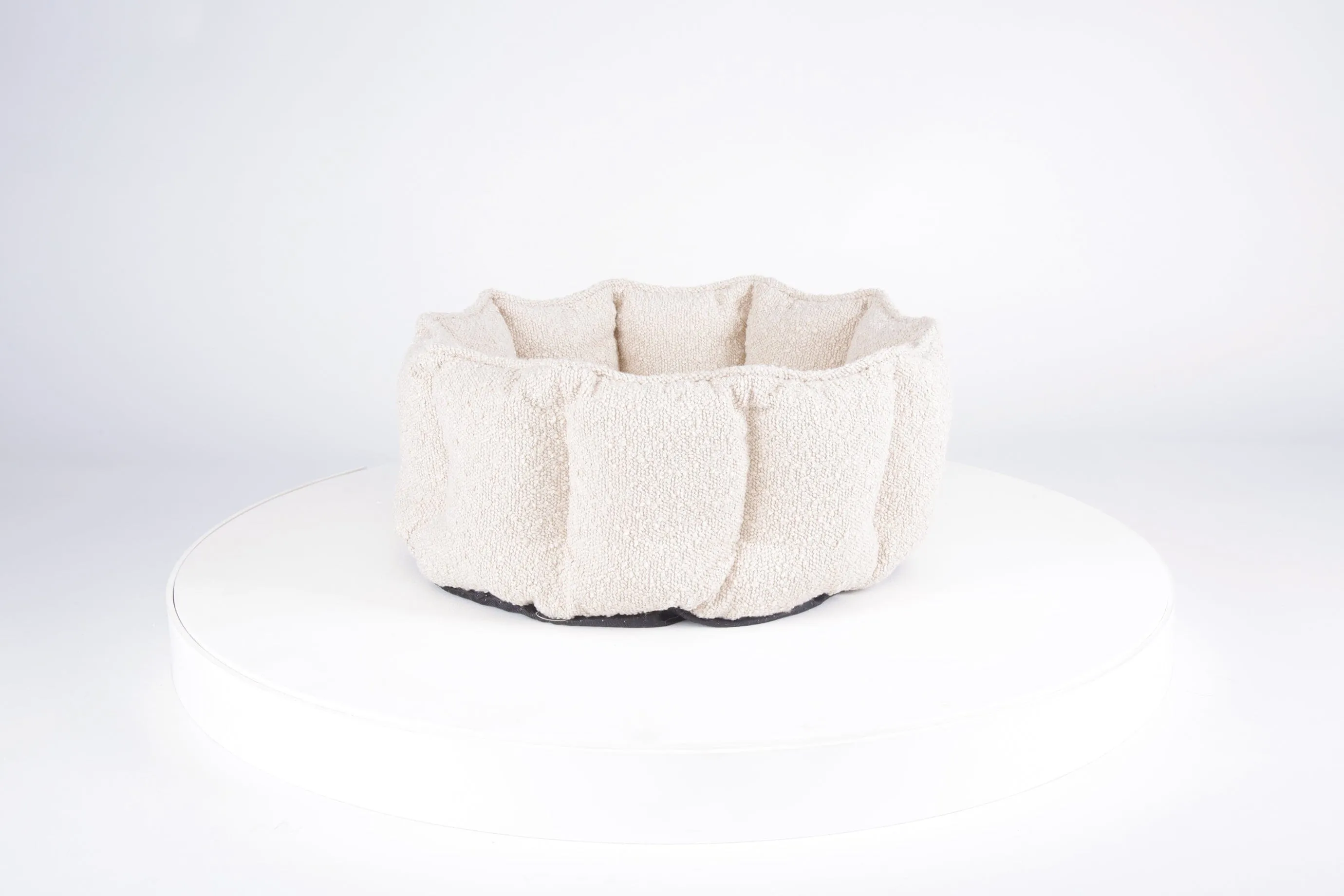 Boucle Cat Bed - Ivory