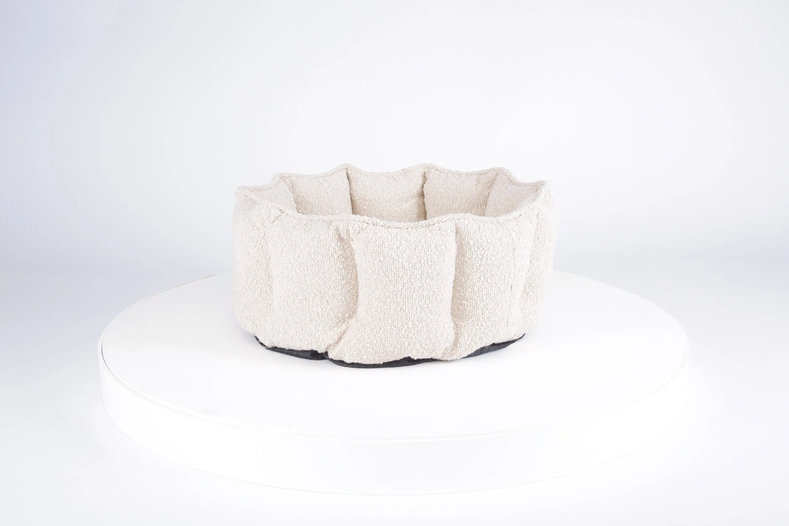 Boucle Cat Bed - Ivory