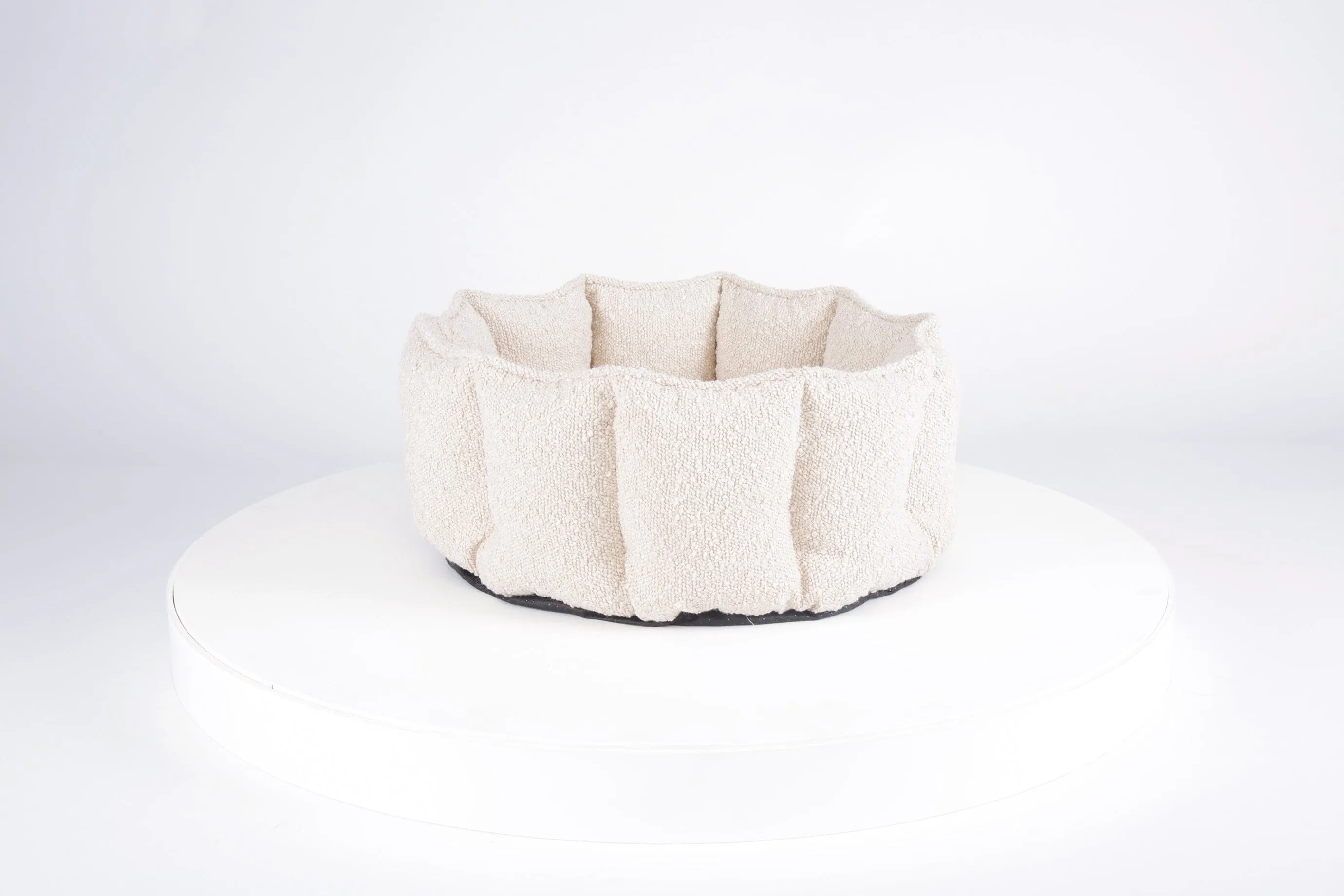 Boucle Cat Bed - Ivory