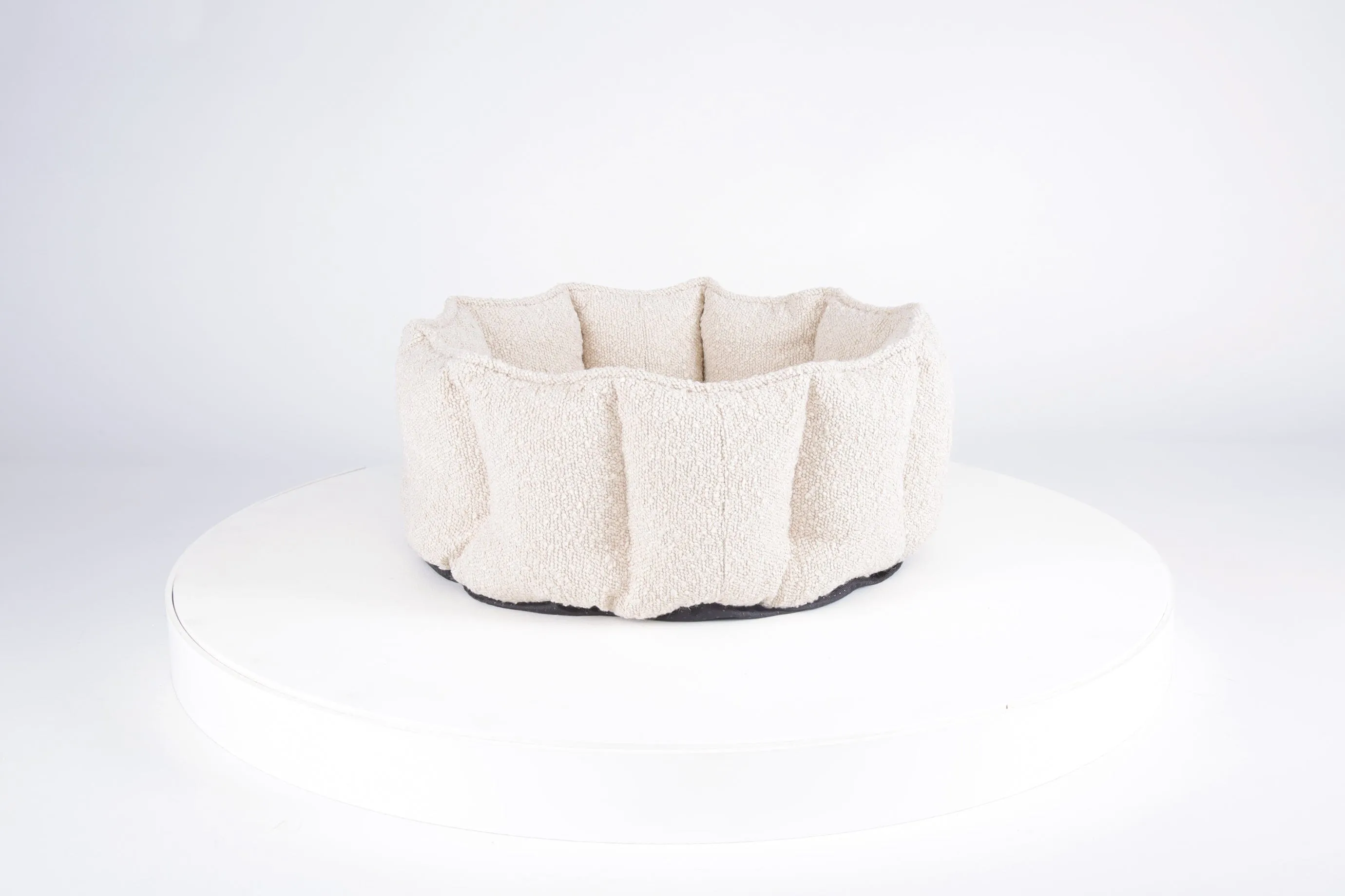 Boucle Cat Bed - Ivory