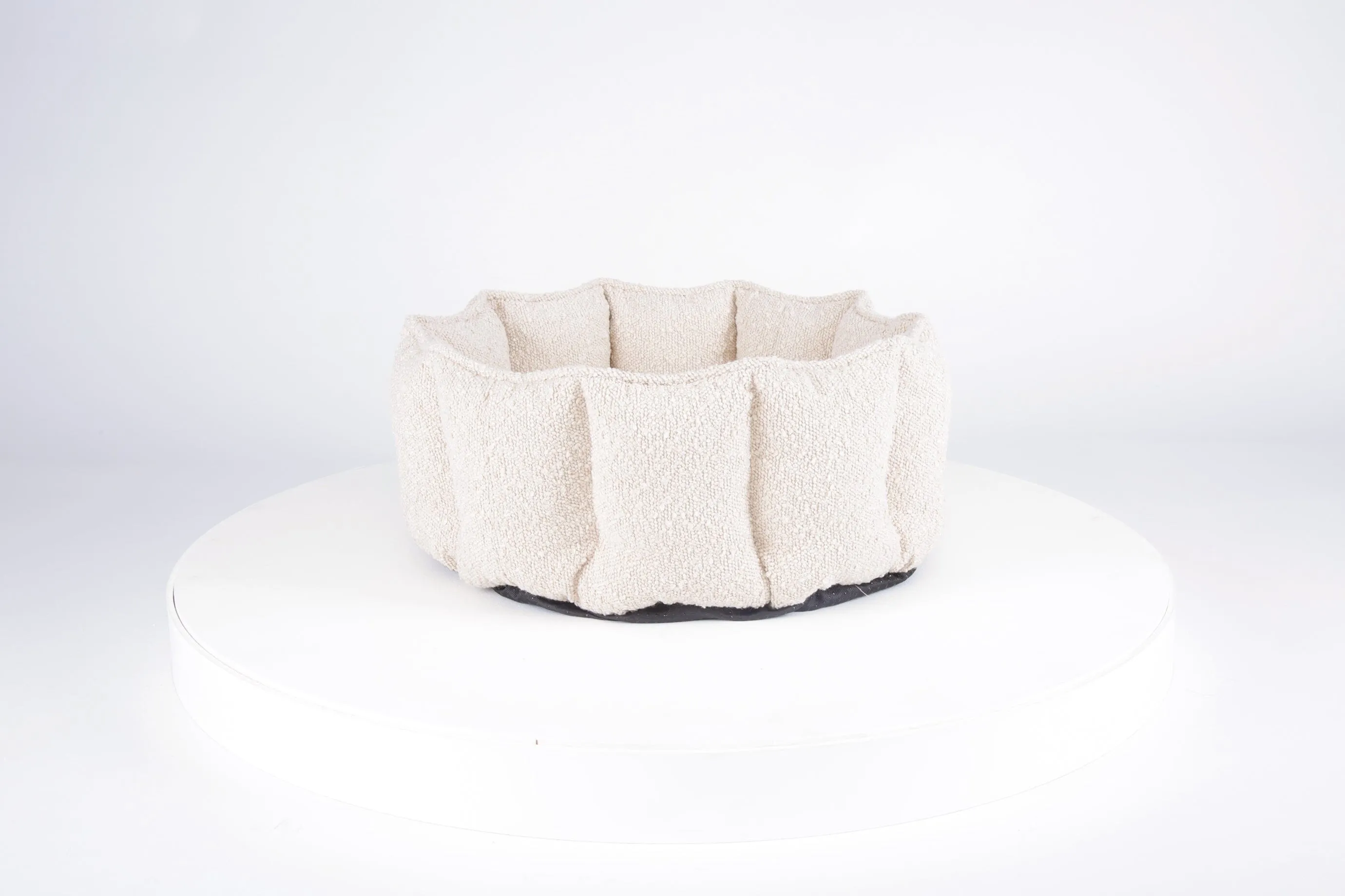 Boucle Cat Bed - Ivory