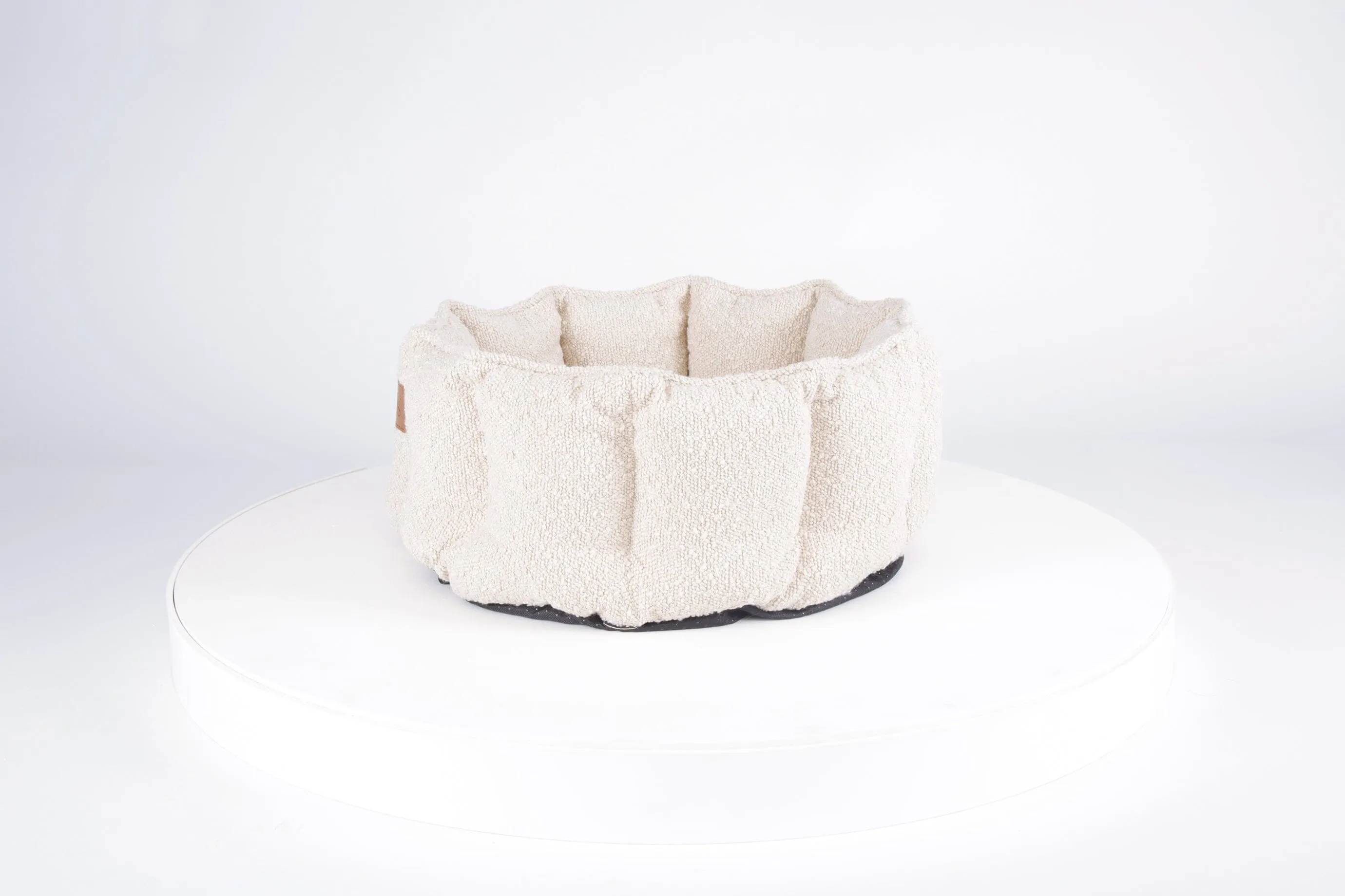 Boucle Cat Bed - Ivory