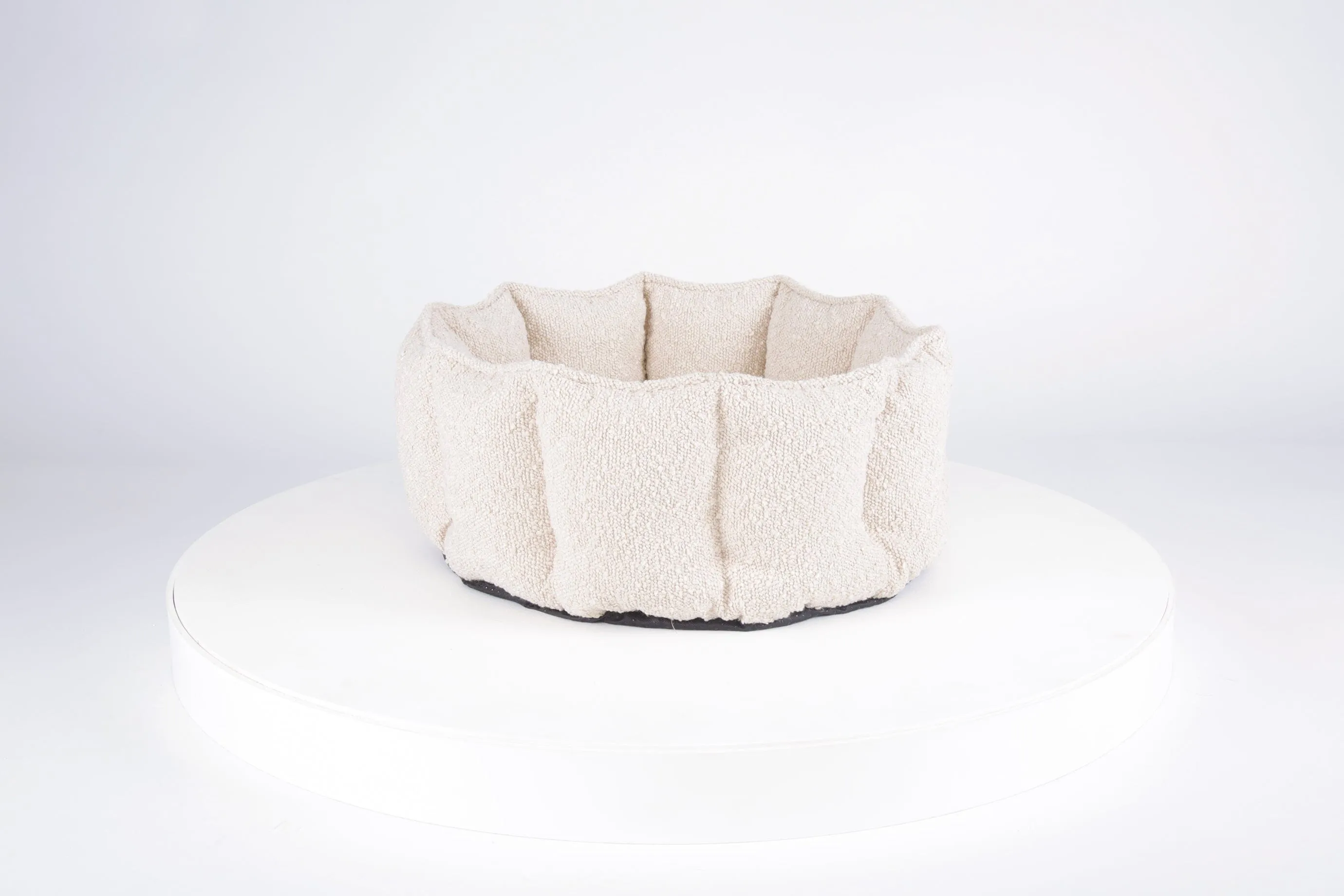 Boucle Cat Bed - Ivory