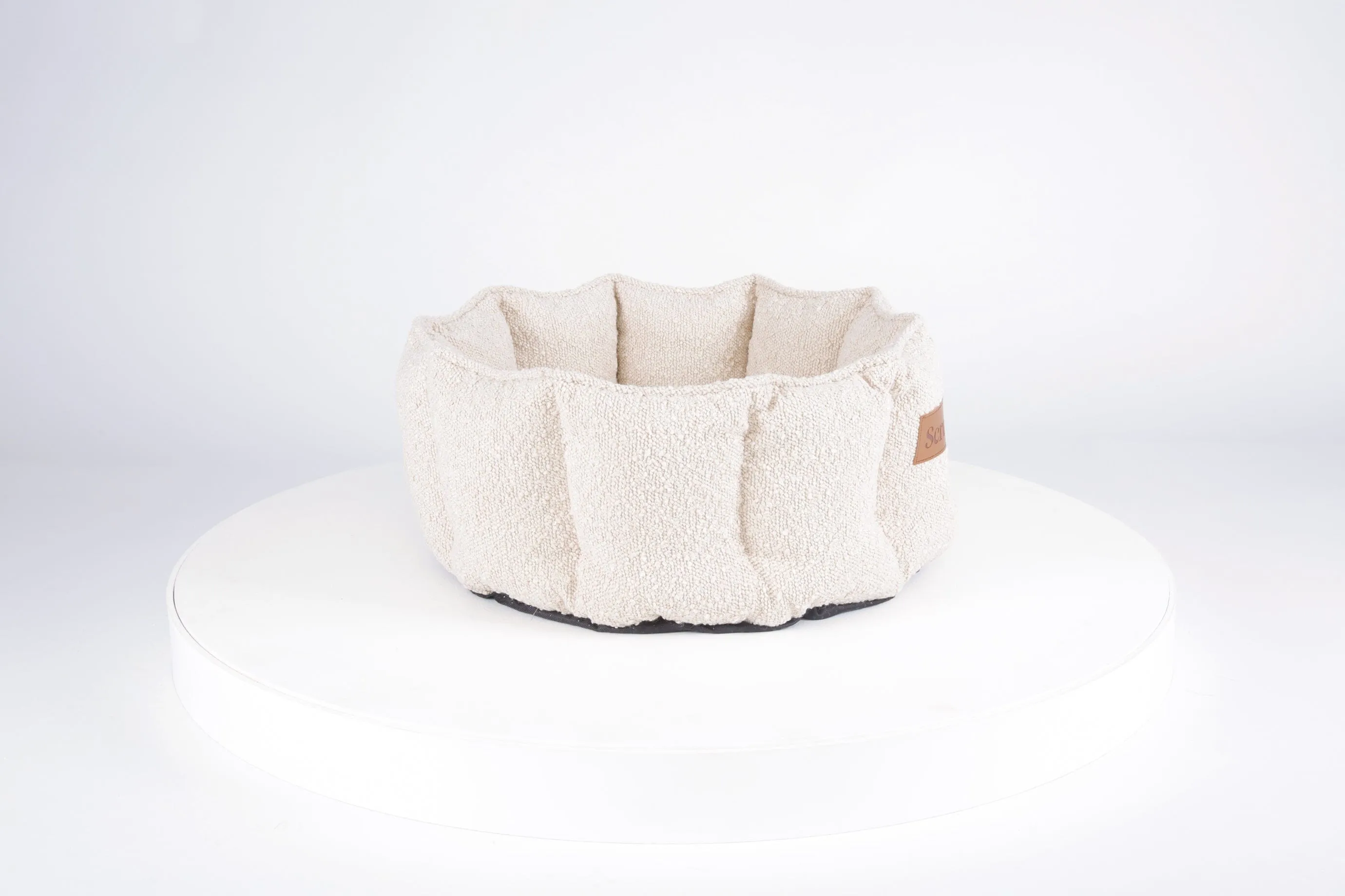 Boucle Cat Bed - Ivory