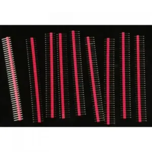 Break Away Red Headers 40 Pins Straight (10pk)