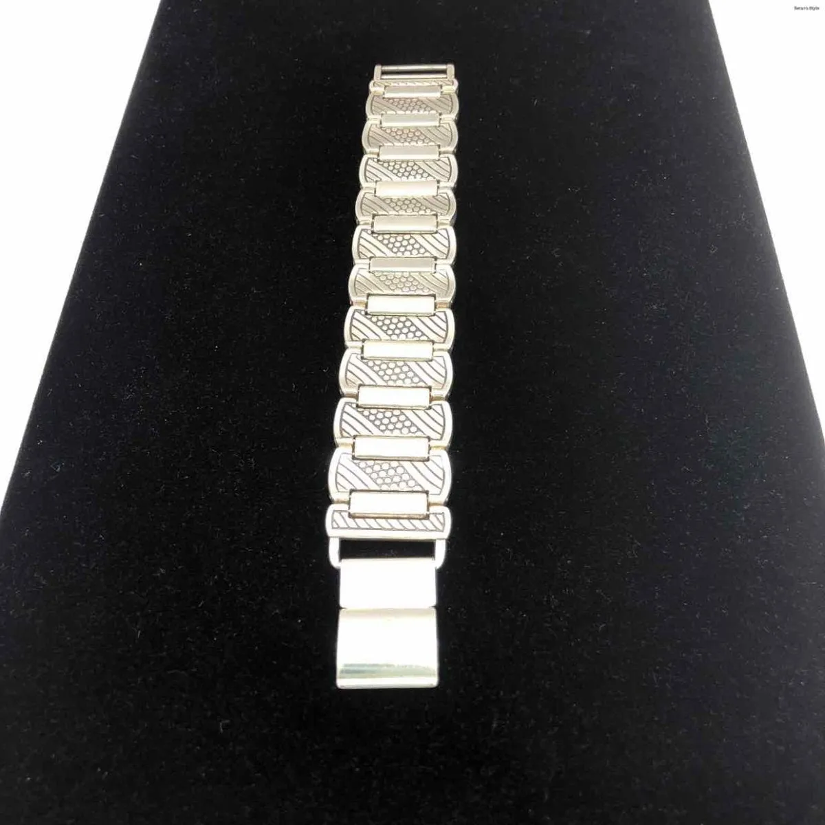 BRIGHTON Silvertone Textured Links Bracelet