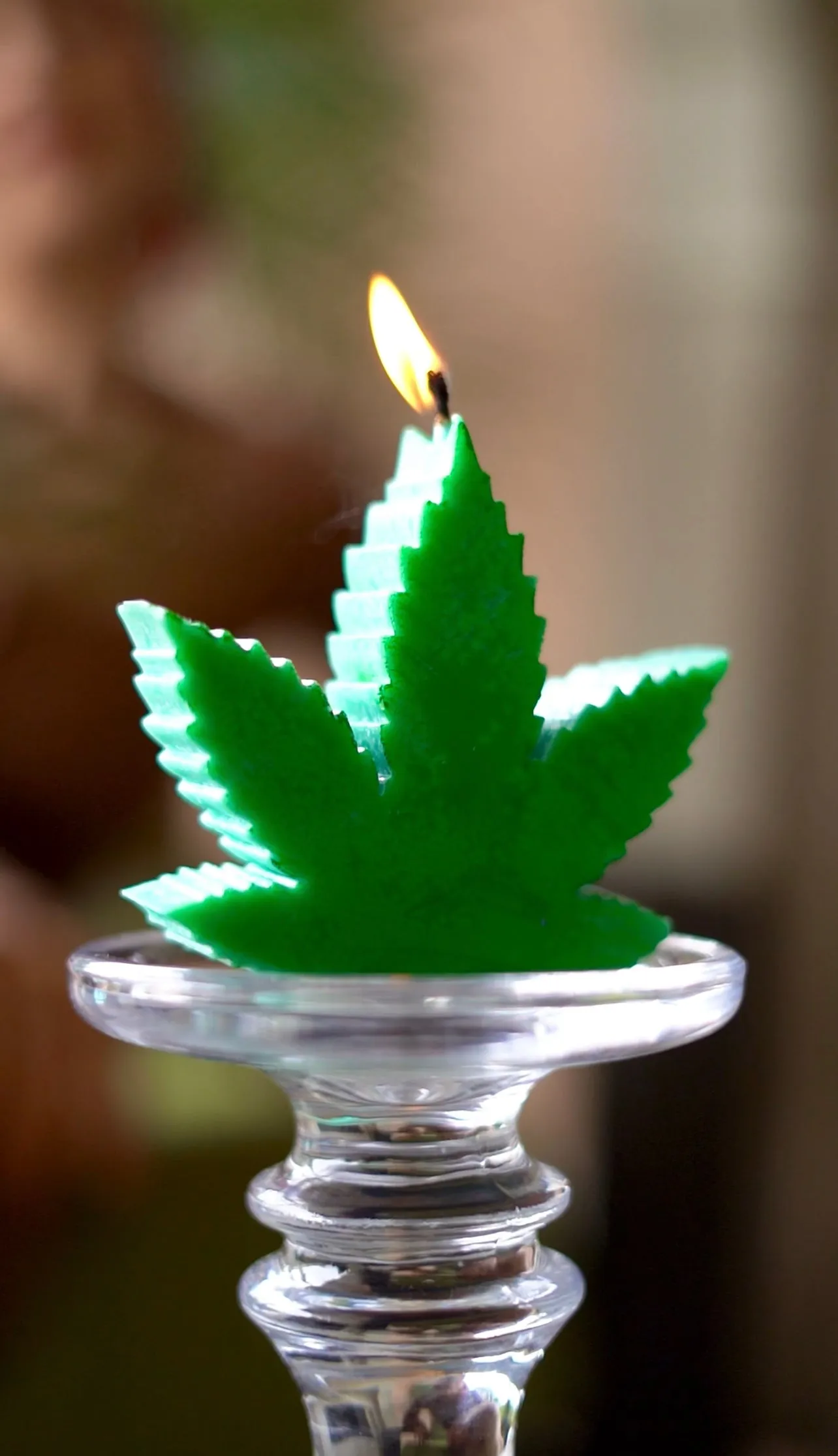 Candle Weed Pot Leaf Shaped Candle, Stoner Gifts, Cannabis Accessories, Weed-themed Presents, 420friendly, Marijuana, Gift idea, Present