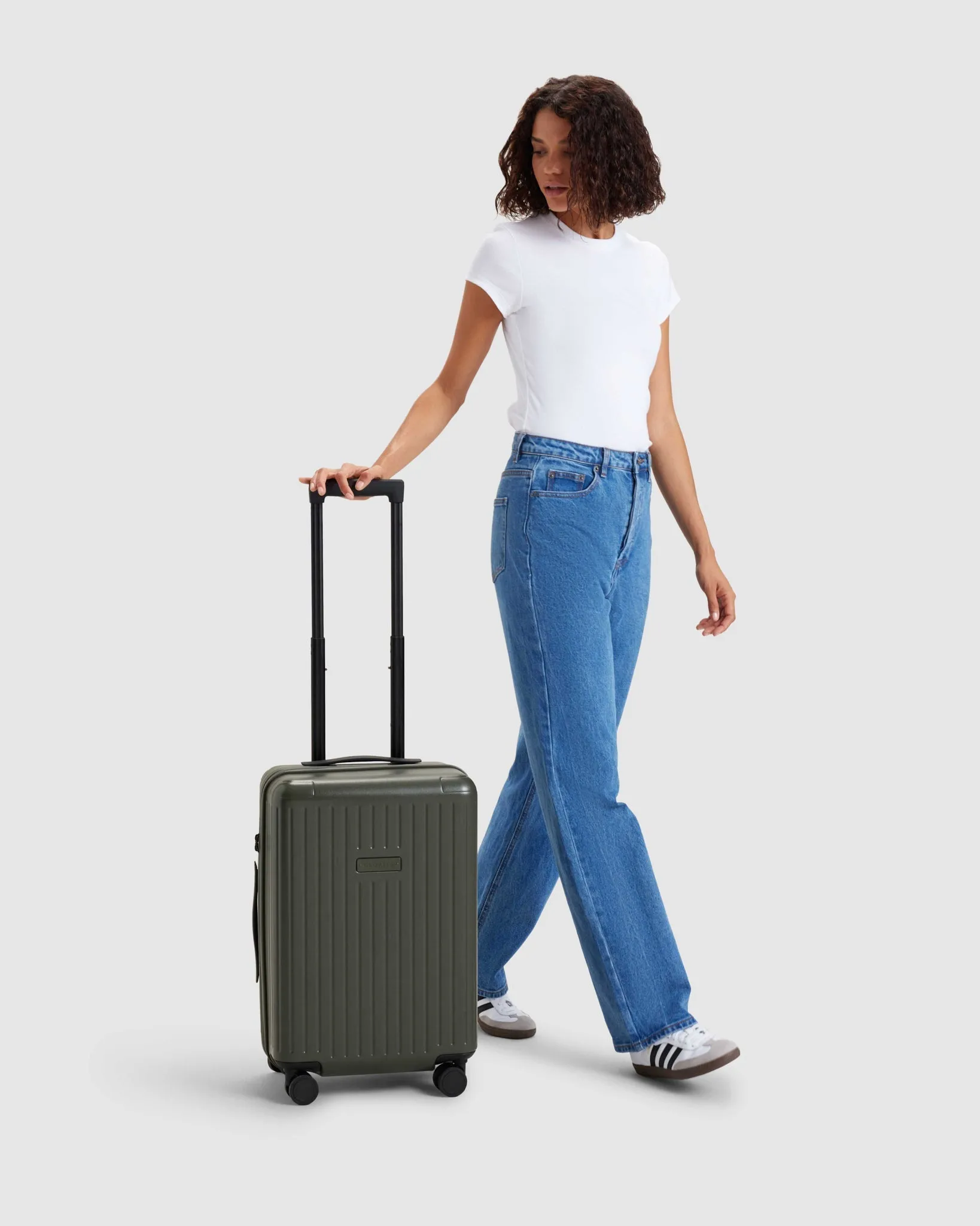 Carry On Expandable Suitcase - Olivine Green