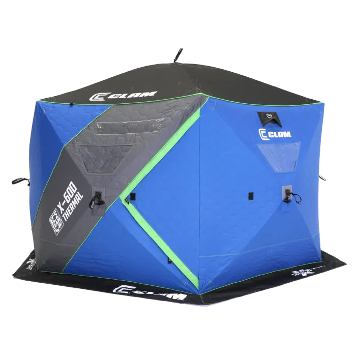 Clam X-600 Thermal - Ice Team 6 Sided Pop-up Hut