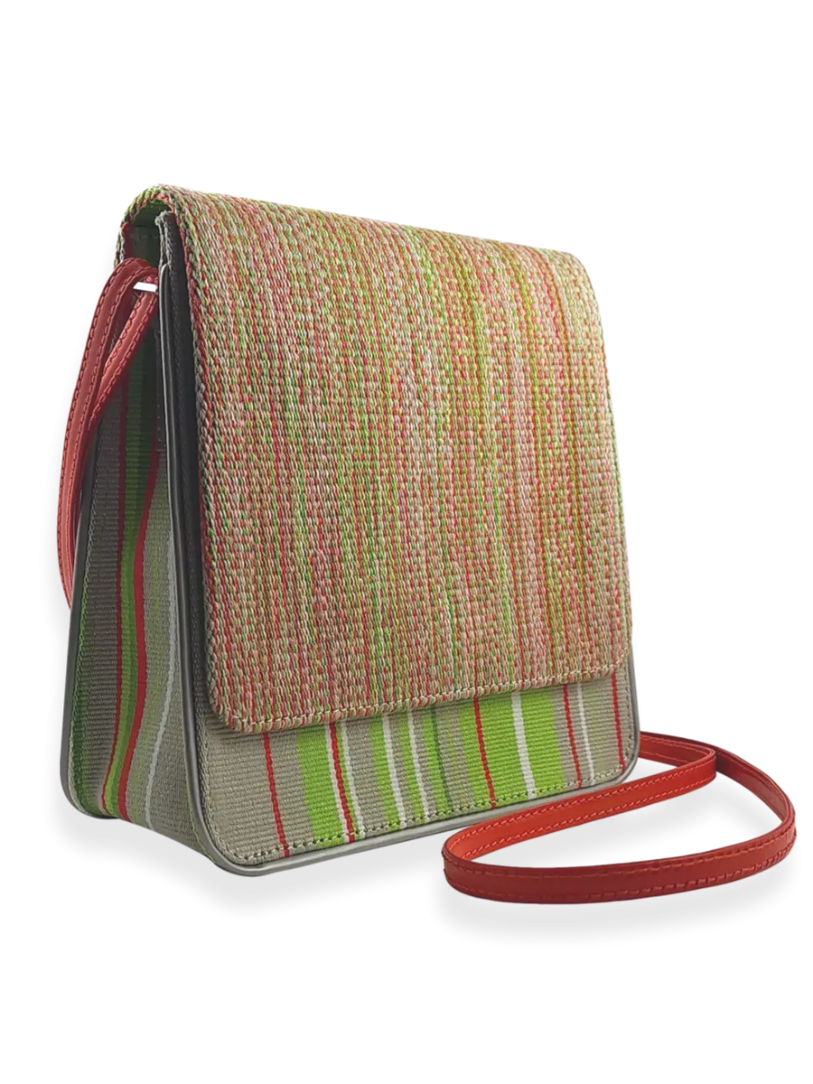 Cocktail Crossbody Light Taupe Green Orange 10