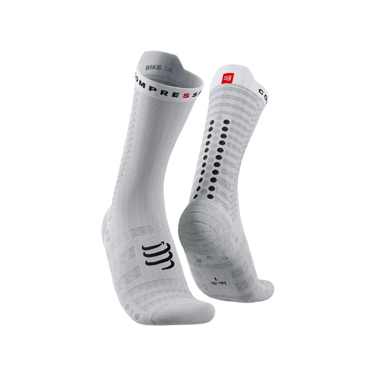 Compressport Pro v4.0 Ultralight Bike Socks White Black