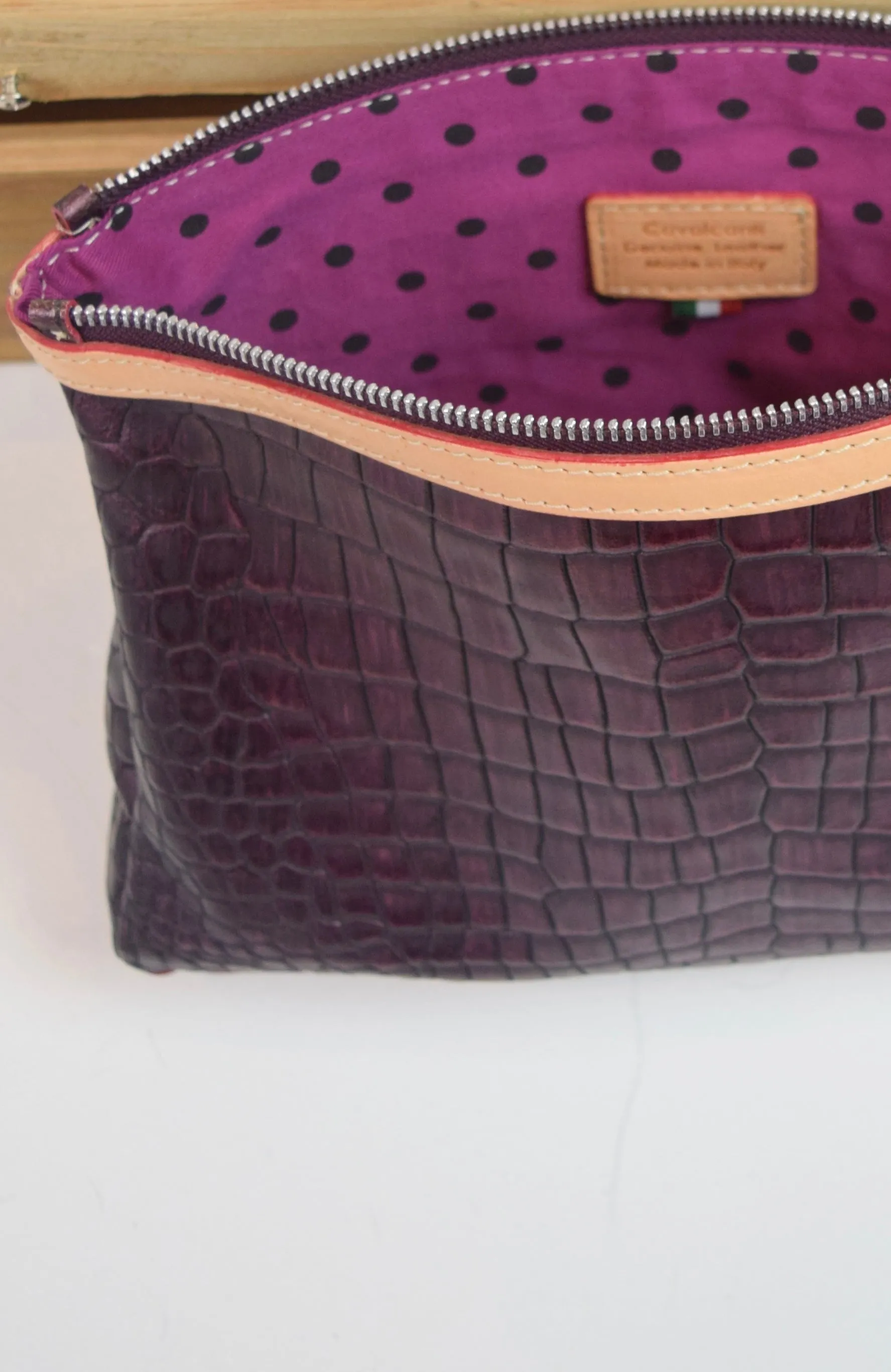 Croc Clutch Purse (Cavalcanti)