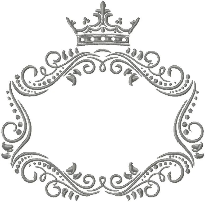 Crown Vine Monogram Frame