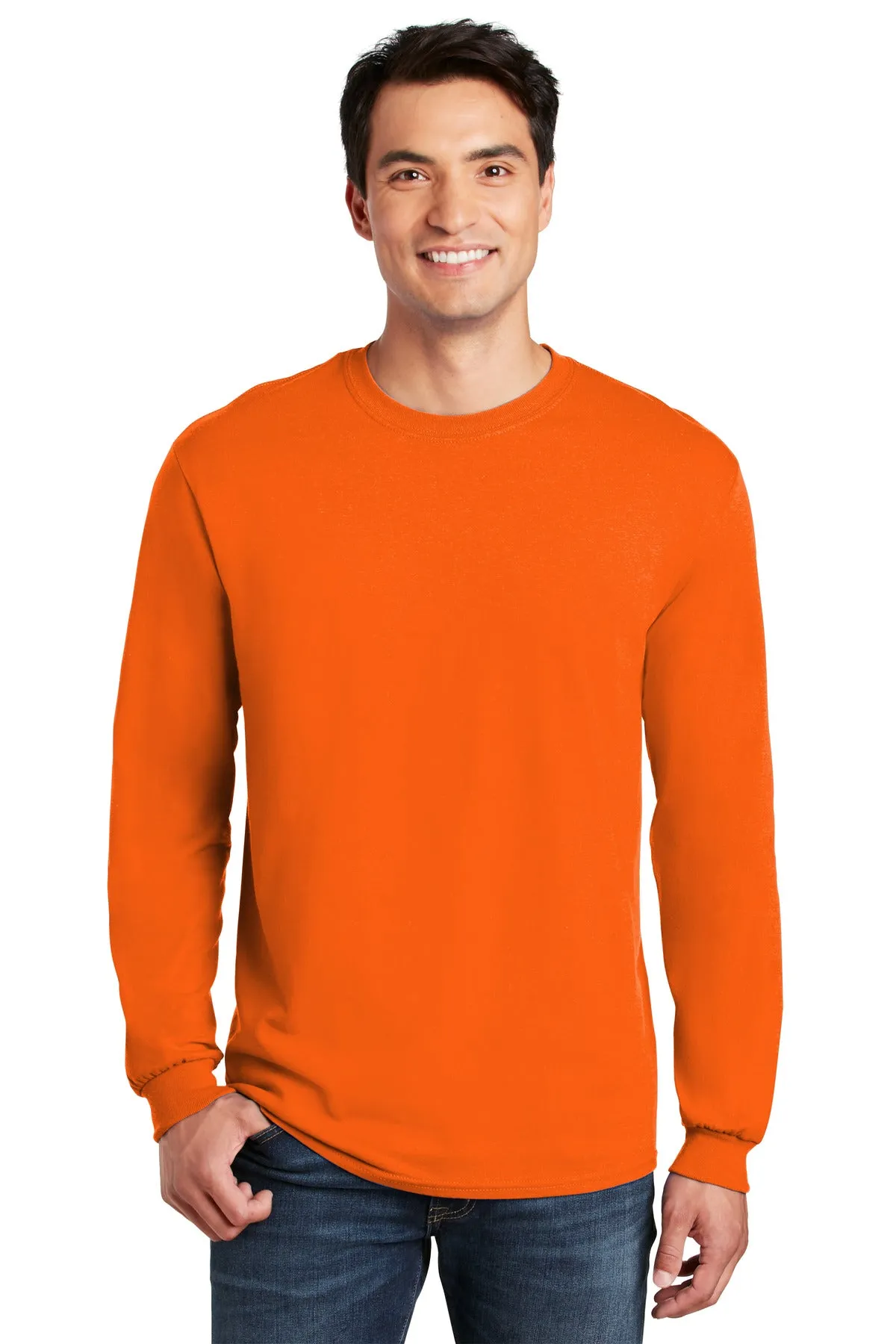 Custom Embroidered - Gildan® - Heavy Cotton™ 100% Cotton Long Sleeve T-Shirt.  5400