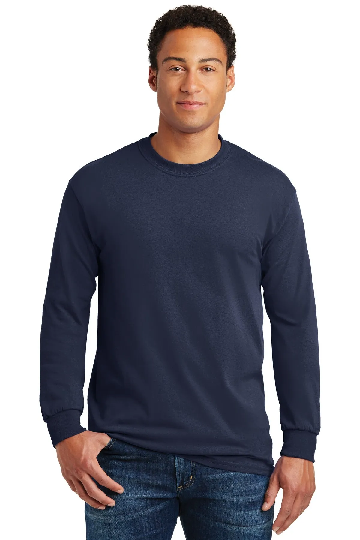 Custom Embroidered - Gildan® - Heavy Cotton™ 100% Cotton Long Sleeve T-Shirt.  5400