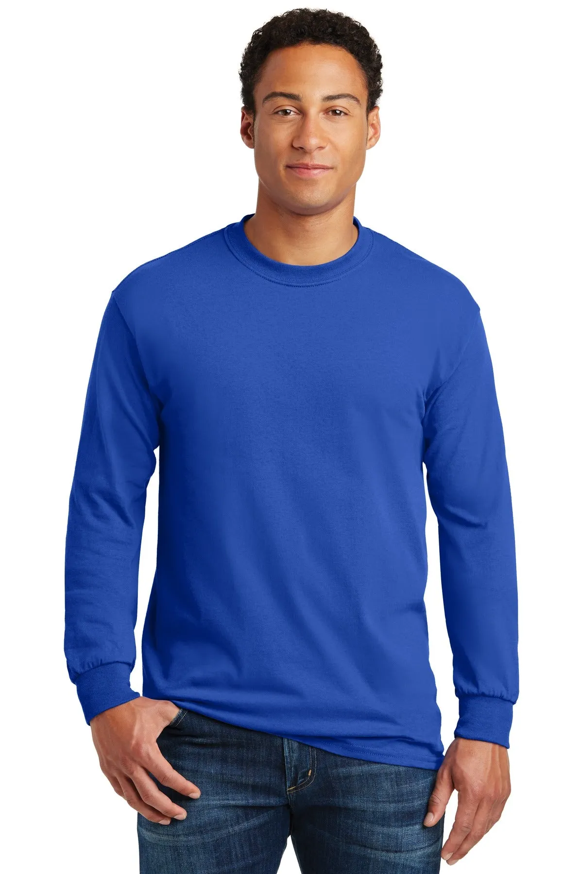 Custom Embroidered - Gildan® - Heavy Cotton™ 100% Cotton Long Sleeve T-Shirt.  5400