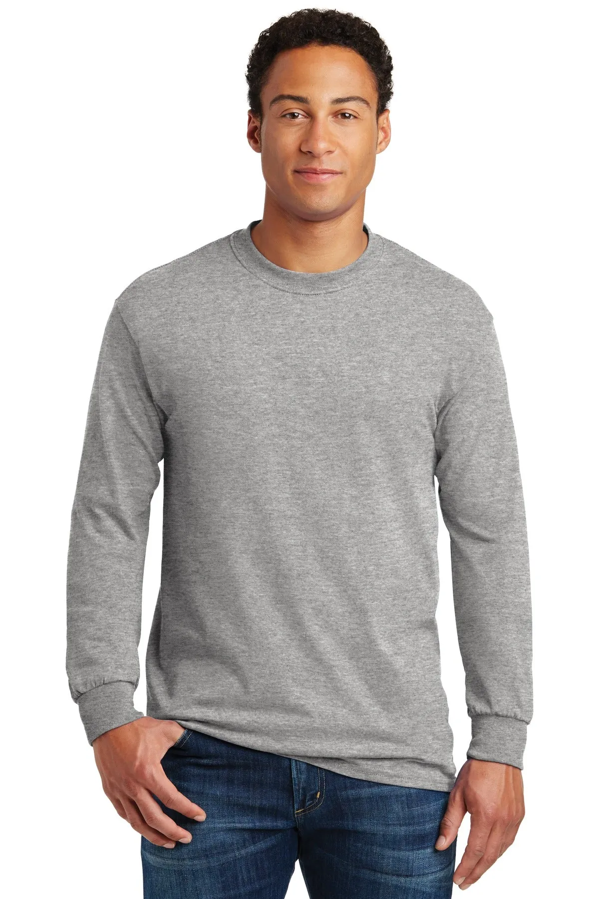 Custom Embroidered - Gildan® - Heavy Cotton™ 100% Cotton Long Sleeve T-Shirt.  5400