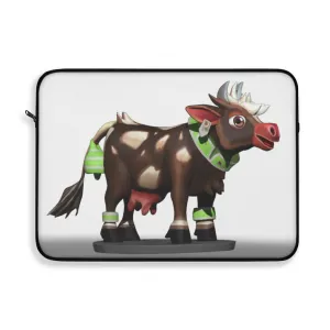 Dark Brown Cow Laptop Sleeve