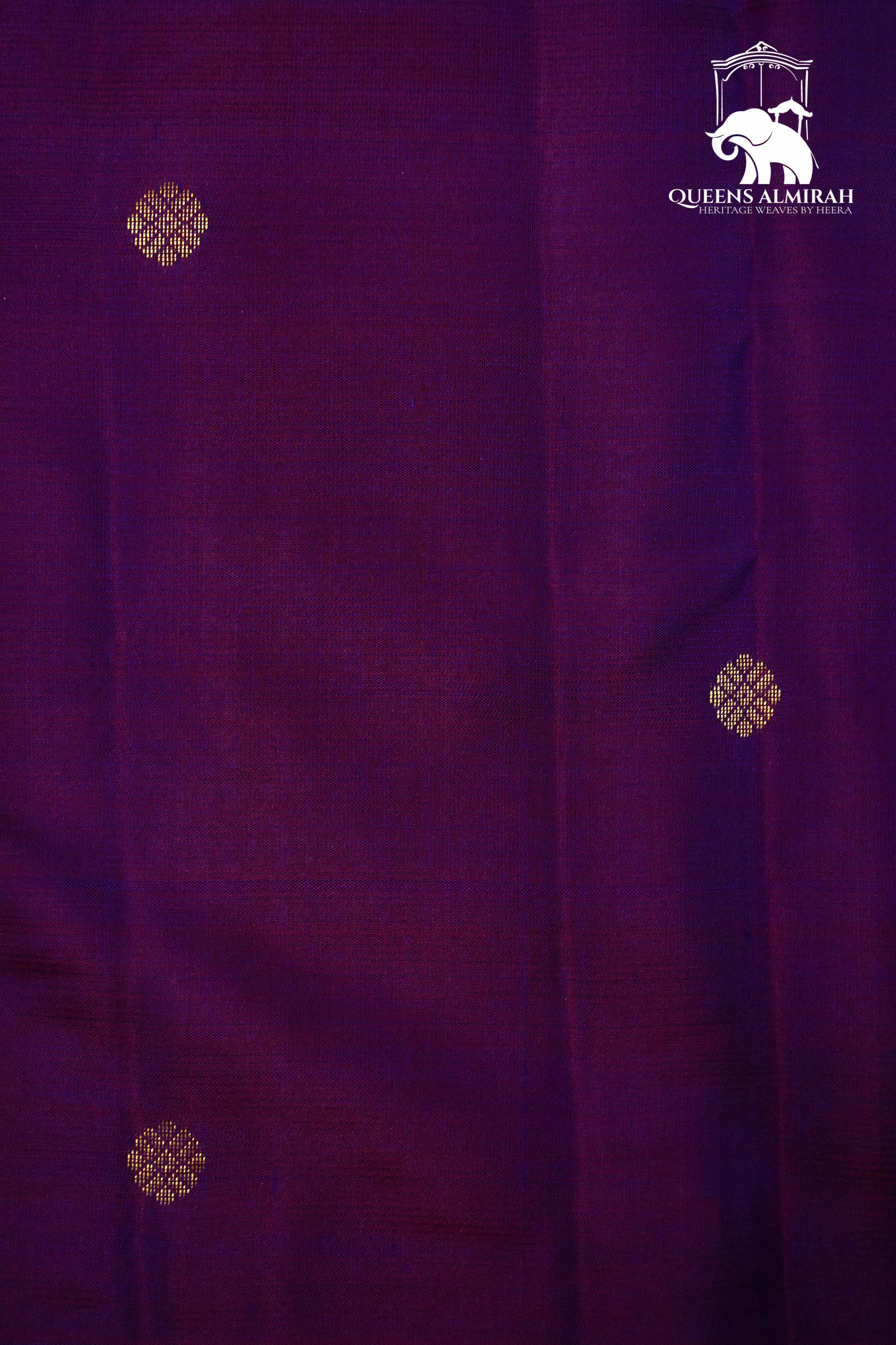 DARK PURPLE WITH NAVY GREEN KANCHIVARAM SILK SAREE