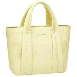 David Jones Large Square Grab Handbag - Light Yellow