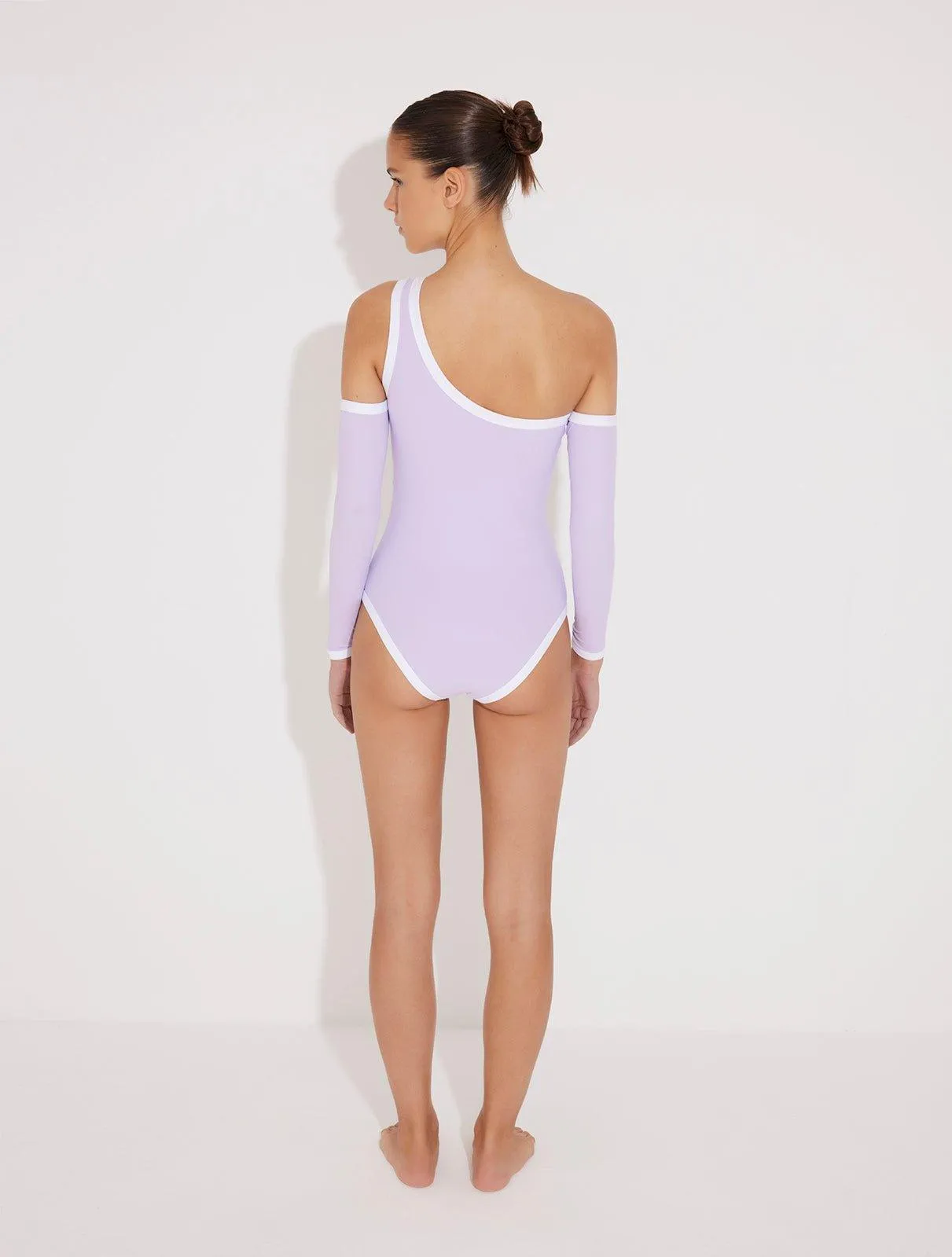 Dido Lilac/White Swimsuit