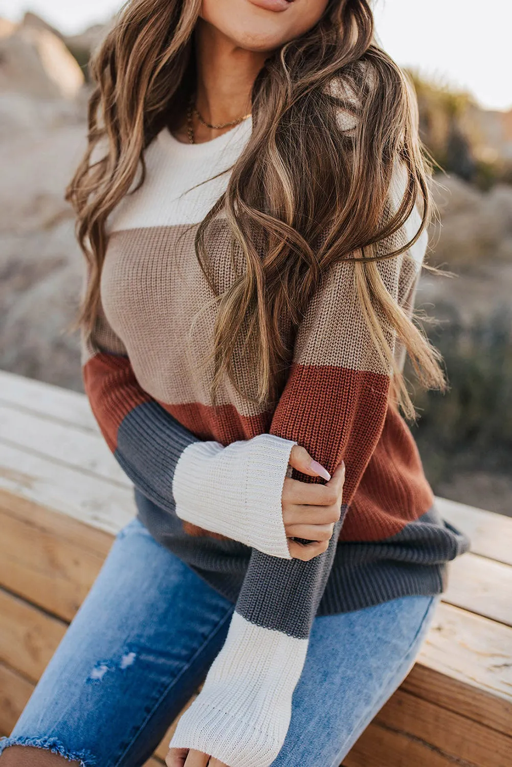 elegant Knitted Sweatshirt