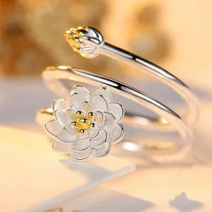 Elegant Lotus Ring