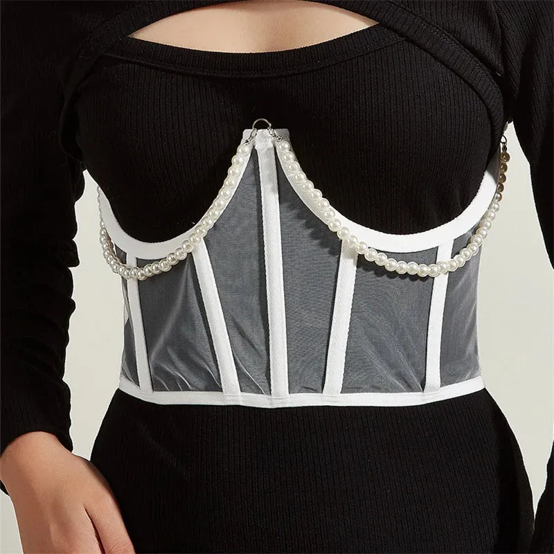 Elegant Pearl Corset