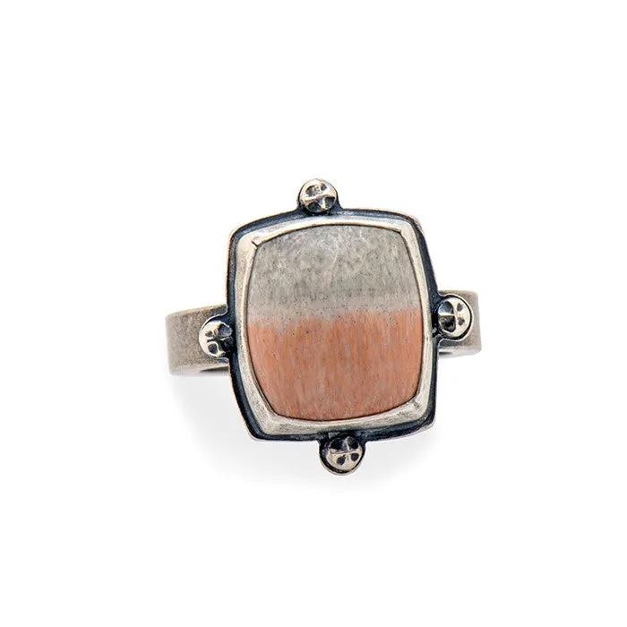 English barrite ring in sterling silver - size 7