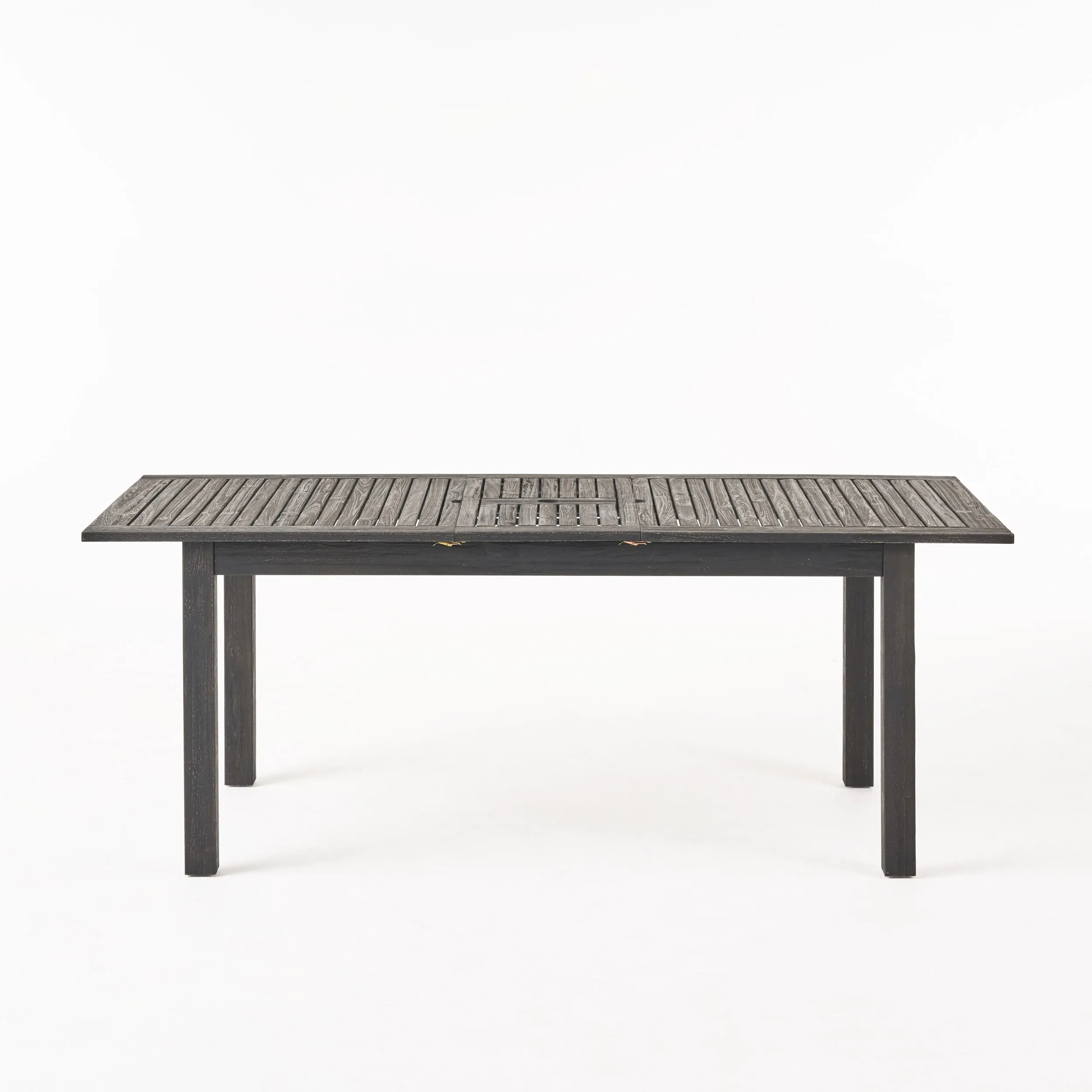 Eric Outdoor Expandable Acacia Wood Dining Table